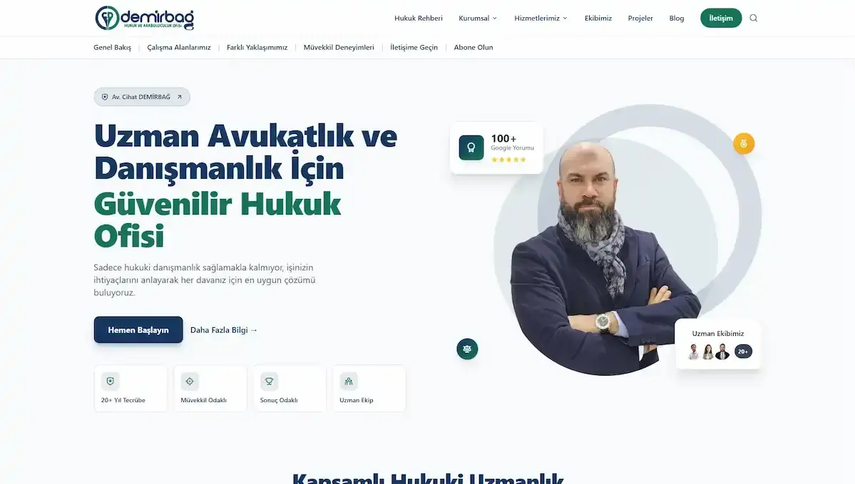 Kurumsal Hukuk CMS Arayüzü