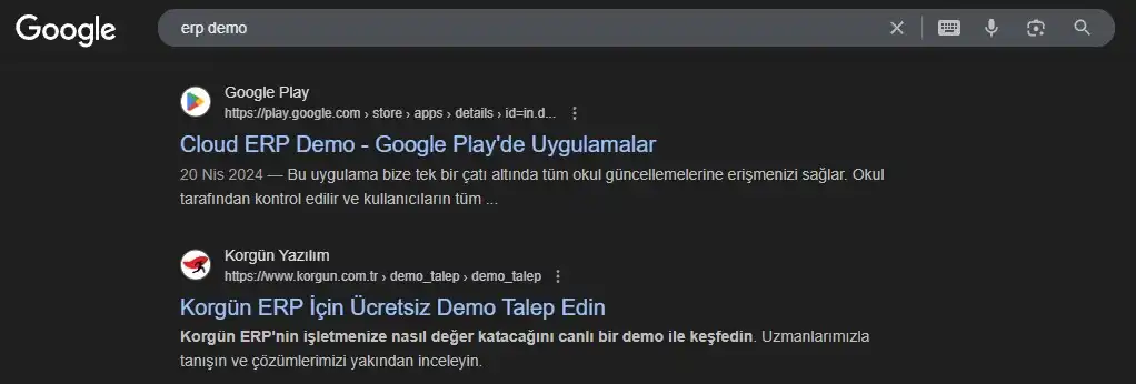SEO Korgün ERP